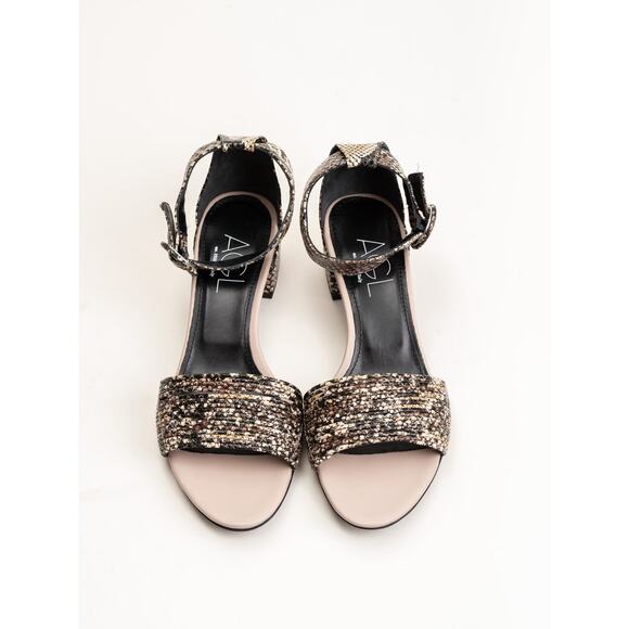 AGL  snake print  sandal with ankle strap  size 38/ Us 8 - Picture 1 of 14